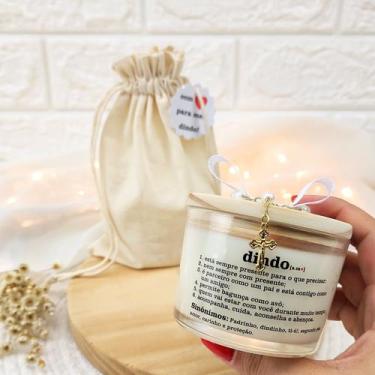 Imagem de convites para padrinhos de batismo VELA AROMATICA 100G STL - Bia art's