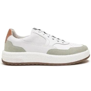 Imagem de Sapatênis Democrata Denim Drake Pulse Masculino, Branco, 41