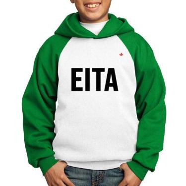 Imagem de Moletom Infantil Eita - Foca na Moda, Branco, Verde, 14