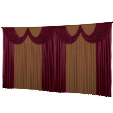 Imagem de Cortina Para Igreja 6 Metros Tecido Poliéster Premium Decora - Dennis 