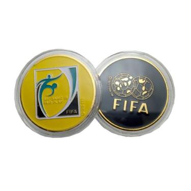 Imagem de Moeda Juiz Árbitro de Futebol Pré jogo 4 cm Envio Imediato