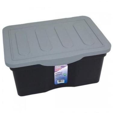 Imagem de Caixa Organizadora Prática com Tampa 5 Litros Preta Arqplast