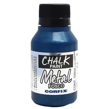 Imagem de Tinta Chalk Paint Metálica Fosca Corfix 100ml - 23111, 386 - BLUE NIGH