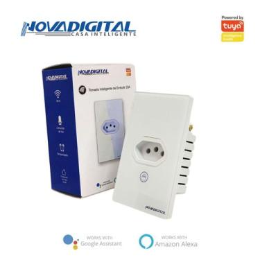 Imagem de Interruptor tomada inteligente 20A - Branco - Novadigital