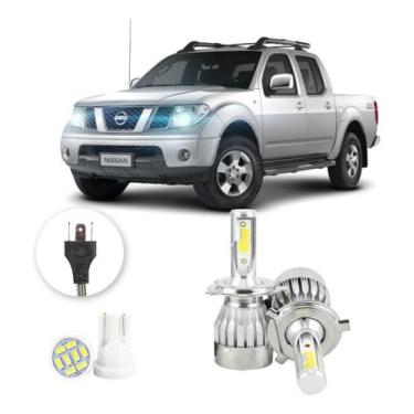 Imagem de Lampadas Led Nissan Frontier 1998 A 2007 H4 20000lm - V10, Branco