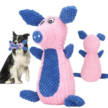 Imagem de Mordedor De Pelucia Cachorro Gato Pet Caes Animais Estimaçaço Brinquedo interativo com Apito Divertido