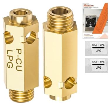 Imagem de Kit de conversão de gás LP para secadora de 2 peças 4948EL4002B substitui 383EEL3002D para orifício de propano para secadora LG Kenmore, compatível com 4948EL4002B AP5204371