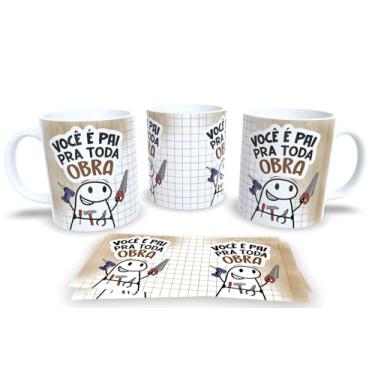 Imagem de Caneca Pai Herói – Com Frases Engraçadas e Carinhoso | Presente Criativo P62 (Você é pai pra toda obra)