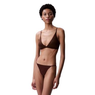 Imagem de Calvin Klein Sutiã triangular levemente forrado de forma a corpo, Umber, XG