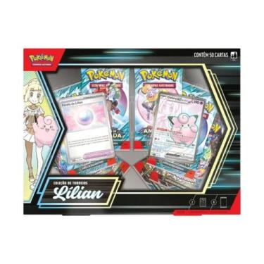 Imagem de Box Pokémon Torneios Lilian Clefairy Ex 50 Cartas 8 Boosters - COPAG