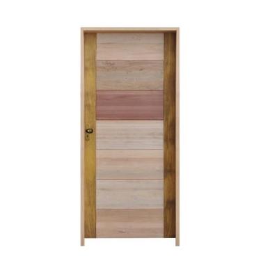 Imagem de Porta BBB Mista 82 X 2.10 Batente Misto 11 CM Fechadura Externa Lado D