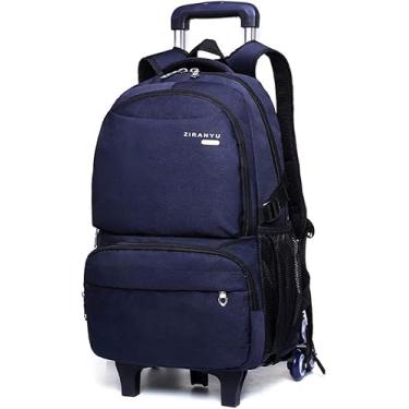 Imagem de Mochila Escolar Com Rodas Para Crianças Estudantes Meninos Meninas, B