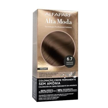 Imagem de Coloração Permanente Alfaparf Alta Moda Sem Amônia 6.7 Chocolate