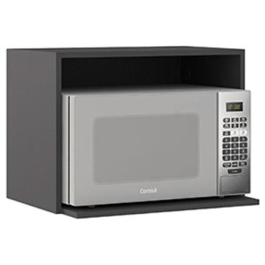 Imagem de Armário Aéreo Nicho Micro-ondas Etna Grafite – Poliman