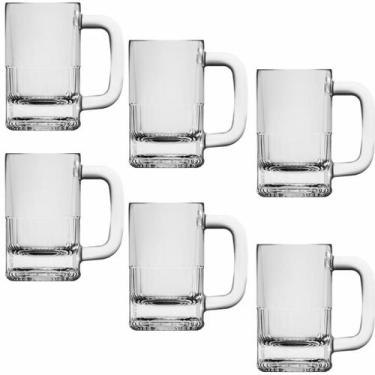 Imagem de Conjunto 6 Canecas Mexicanas Vidro 365ml para Bebidas - NADIR