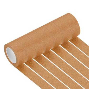 Imagem de PATIKIL Fita adesiva de café 2,5 cm x 14 m, 7 rolos de código de cores para pintura de parede e organização de laboratório de ciências