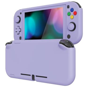Imagem de eXtremeRate PlayVital Light Violet Protective Grip Case for Nintendo Switch Lite, Hard Cover Protector for Nintendo Switch Lite - Screen Protector & Thumb Grips & Buttons Caps Stickers Included