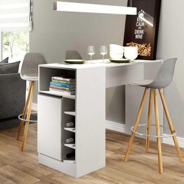 Imagem de Bancada Adega Ilha de Cozinha MDP 136,5x92,5x49,5cm 0535 - Due Lare, B