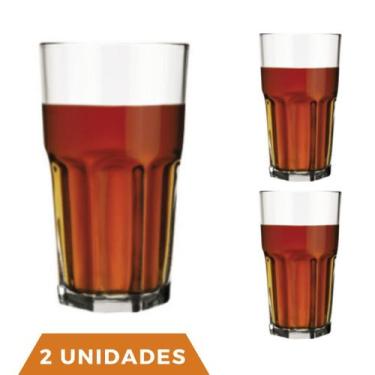 Imagem de 2 Copo Bristol Redondo Luxo Vidro Transparente 410ml Nadir - NADIR FIG