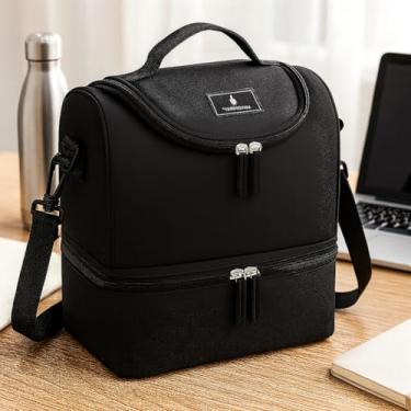 Imagem de Bolsa Térmica Premium Com Dois Compartimentos Isolados, Alça Ajustável, Zíper Reforçado, 7,2L, Compacta E Portátil, Marca VARENZIA