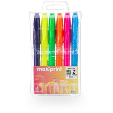 Imagem de Caneta Marca Texto Lumis C/ 6 Cores - Maxprint
