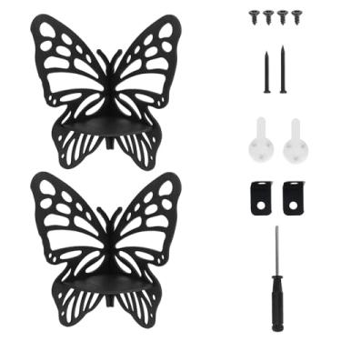 Imagem de Prateleira de exibição de madeira, prateleira oca montada na parede, fácil de instalar, prateleira de armazenamento com economia de espaço, adequada para acessórios