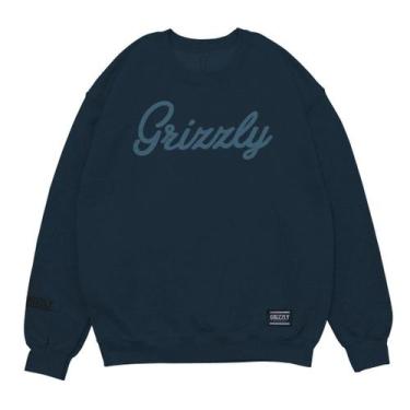 Imagem de Moletom Grizzly Script Logo Crew Neck, G