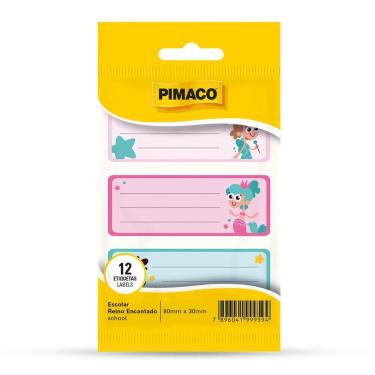 Imagem de Etiqueta escolar Reino Encantado com 12 unidades - Pimaco