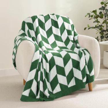 Imagem de Cobertor Snuggle Sac Chevron Verde Soft Knit 127x152 cm