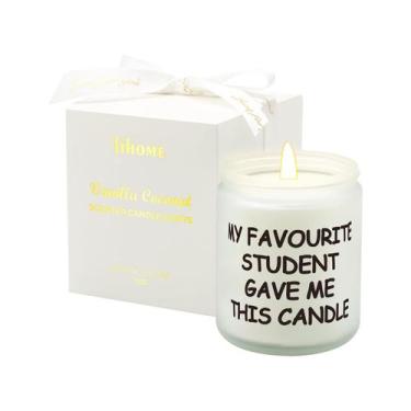 Imagem de Presente para professores Candle Lihome Vanilla Coconut Scent 198g