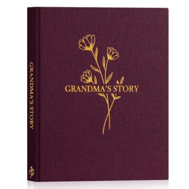 Imagem de Grandma Life Story Journal Lanpn Linen, capa dura, mais de 260 instruç