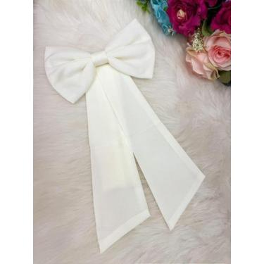 Imagem de Laço Opcional para Vestido Selena Branco - Acessório Infantil - Vila L