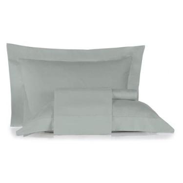 Imagem de Jogo de Cama King Size Liso 300 Fios Nova América, Verde