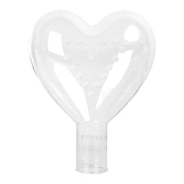 Imagem de shamjina Caixa de flores transparente em formato de bola de coração para arranjos florais, ideal para buquês de casamento e aniversários.