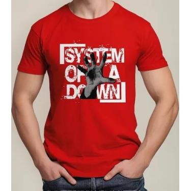 Imagem de Camiseta Camisa de Algodão Adulto Masculina Feminina Banda de Rock Sys