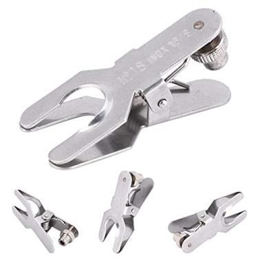 Imagem de HEEPDD Braçadeiras para Copo de Laboratório Braçadeira de Laboratório para Hospitais, Clínicas, Salões de Beleza, Aderência Segura para Destilação, Refluxo, Vidraria, Esférica, Aço Inoxidável 35#,