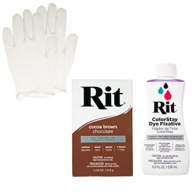 Imagem de Rit Dye Powder com conjunto de fixadores ColorStay – Kit tudo em um com luvas para reduzir o sangramento de cor