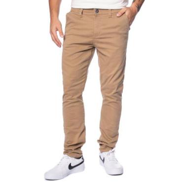 Imagem de Calça Sarja Masculina Dixie Slim Caqui, Caqui, 44