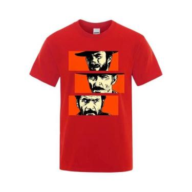 Imagem de Camiseta Unissex De Algodão Oversized Blondie Angel Eyes Tuco Cowboy t