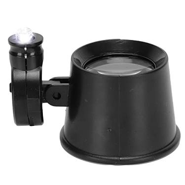 Imagem de Cryfokt Lupa 10X Portátil LED Lupa para Relógios Reparação de Joias Com Lente Precisa Ferramenta de Reparo de Relógios para Trabalhadores de Material Plástico