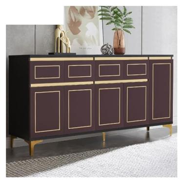 Imagem de Armário buffet moderno minimalista armário de armazenamento de cozinha armário de vinho armário de chá restaurante aparador armário de armazenamento aparador (180 * 40 * 85 cm)