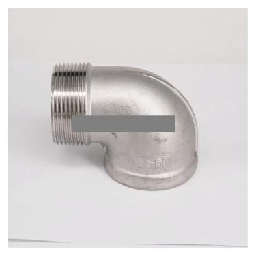 Imagem de Rosca fêmea para macho 304 aço inoxidável 90 graus conector de cotovelo encaixe de tubulação água óleo ar