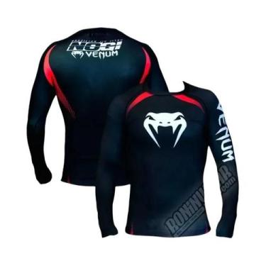 Imagem de Camiseta De Compressão Masculina 3D De Manga Longa UFC Jiu Jitsu BJJ A