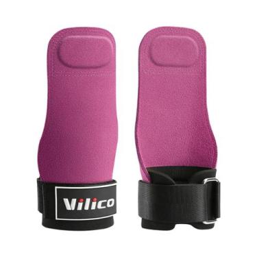 Imagem de Luvas De Academia Em Couro Antiderrapante Para Levantamento De Peso, D