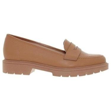 Imagem de Mocassim Loafer Feminino Tratorado Napa Camel Beira Rio 4283.115-Feminino