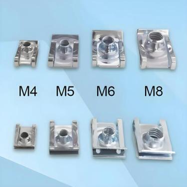 Imagem de Clipes Tipo U Para Carro, Moto, Scooter, ATV, Moped Com Rosca M8 M6 M5