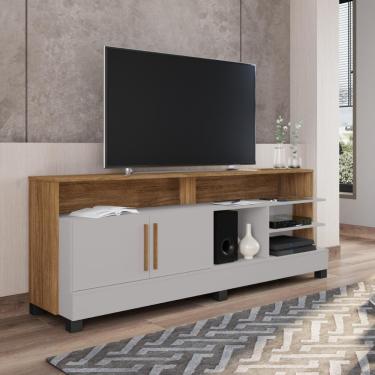 Imagem de Jogo Painel E Rack Asgard Naturalle Off White