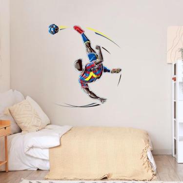 Imagem de Adesivos de parede Soccer Player Sports Action Design PVC 30x59cm - yi