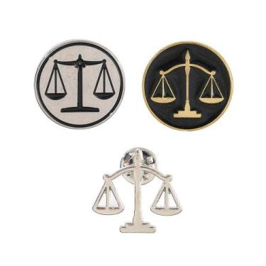 Imagem de Conjunto de broches Scales of Justice Creative Alloy Balance - Yiweisa