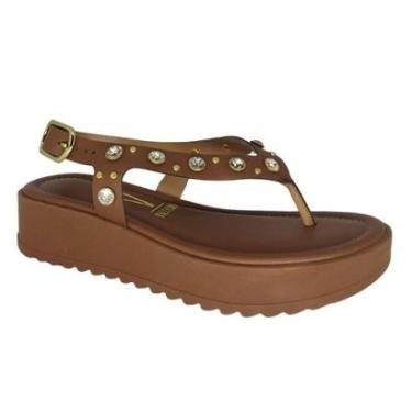 Imagem de Sandália Feminina Vizzano de Dedo com Pedras-Feminino